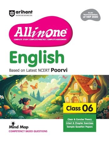 All In One English Class 6th Based On Latest NCERT For CBSE Exams 2025 | Mind map | All type of Questions, MCQs, Extract Based, VSA, SA & LA Paperback – 11 November 2024 by Ritika Kharbanda (Author)